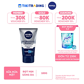 Sữa Rửa Mặt NIVEA MEN Bọt Mịn Giúp Sáng Da | Mờ Thâm Mụn (100g/150g) - 88836/83980