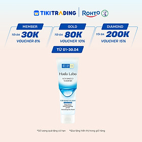 Sữa rửa mặt dưỡng ẩm dạng gel cho da nhạy cảm Hada Labo Advanced Nourish For Sensitive Skin Cleanser 80g