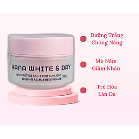 Kem Hanayuki Dưỡng Trắng Da White Day & Night Ban ngày & Đêm 15g Hanayuki Chính Hãng