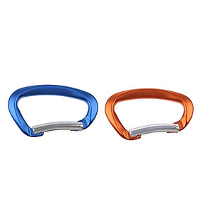 2pcs 12KN Clip Carabiner Buckle Climbing Backpack Key Hook
