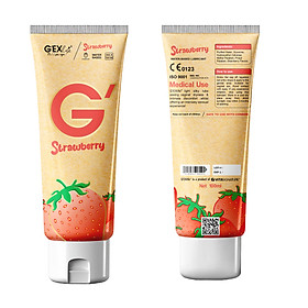 Tuýp 100ml - Gel bôi trơn gốc nước cao cấp G'EXlife Strawberry - Mùi Dâu - quyến rũ