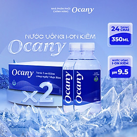 Combo 2 thùng 24 chai nước ion kiềm Ocany chai 350ml