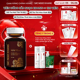 Viên uống Sắc Ngọc Khang ++ (120 viên) giúp trẻ hóa Làn da làm mờ sạm nám tàn nhang hiệu quả, tăng cường tính đàn hồi cho làn da, hỗ trợ cải thiện và phục hồi da bị lão hóa vượt trội