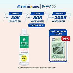 Nước tẩy trang cho da mụn Acnes Micellar Water 200ml