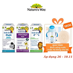 Combo 3 Siro Uống Nature s Way Kids Smart Drops Bổ Sung Vitamin