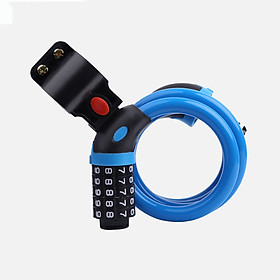 Khóa Xe Đạp, Xe Máy Chống Trộm - Khóa Dây 5 Mã Bảo Mật