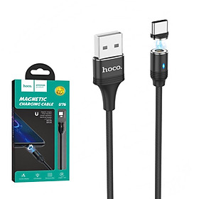 Mua Cáp sạc nhanh nam châm 2.4a Hoco u76 - dây sạc từ tính dùng cho micro usb typec lightling - hàng chính hãng