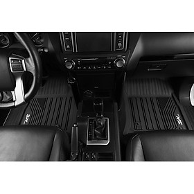 Thảm lót sàn xe ô tô LEXUS LX570 ( 7 chỗ ) 2007-2021 Nhãn hiệu Macsim 3W chất liệu nhựa TPE đúc khuôn cao cấp - màu đen