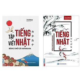 Hình ảnh sách Combo 2 Cuốn Tập Viết Tiếng Nhật: Tập Viết Tiếng Nhật - Bảng Chữ Cái Hiragana + Tập Viết Tiếng Nhật - Bảng chữ cái Katakana (Bộ Sách Nâng Cao Kỹ Năng Viết Tiếng Nhật Nhanh Chóng Dành Cho Người Việt / Tặng Kèm Bút Chì Siêu Xinh)