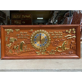 Mua TRANH ĐỒNG HỒ TREO TƯỜNG KHẮC CHỮ CHA MẸ BẰNG GỖ GÕ ĐỎ KT 41×97×4CM