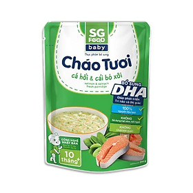 Cháo tươi Baby Sài Gòn Food Cá hồi & Cải bó xôi 240g