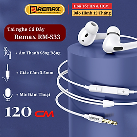 Mua Tai nghe có dây chân Type C - Airplus Pro Remax RM-533a - Âm Bass Chắc Khoẻ - Hàng Chính Hãng Remax Bảo Hành 12 Tháng 1 Đổi 1