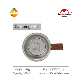Chén ăn dã ngoại có quai Glamping Naturehike NH21SJ002 300ml