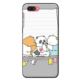 Ốp in cho Oppo A3s 3 Chú Gấu 3 - Hàng chính hãng