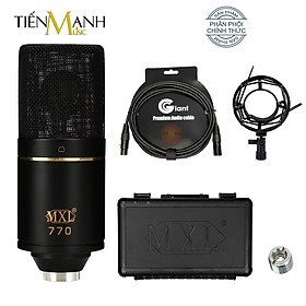 Mua  Tặng Cable  Micro MXL 770 Thu Âm Condenser Livestream Mic Phòng Thu Studio MXL770 Chuyên Nghiệp Microphone Cardioid Hàng Chính Hãng