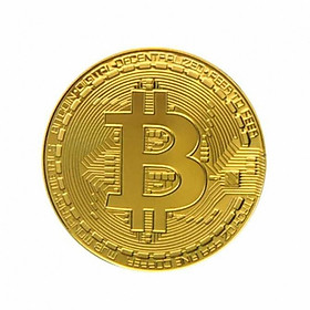 Đồng Bitcoin hợp kim mạ vàng 24k ( Quà tặng tết)