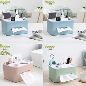 Mua Hộp đựng giấy ăn kèm khay đựng Ecoco - Tiện Lợi