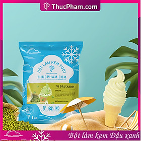 [ĂN BAO GHIỀN❤️] Bột Làm Kem Tươi THUCPHAM.COM Vị Đậu Xanh 1kg - Công Thức Độc Quyền Hương Vị Mới, Không Gắt, Không Hắc