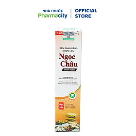 Kem đánh răng dược liệu Ngọc Châu ngăn ngừa nhiệt miệng, không bào mòn men răng (100g)