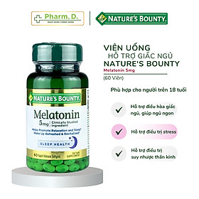 Viên Uống Hỗ Trợ Điều Hòa Giấc Ngủ NATURE S BOUNTY Melatonin 5mg 60 Viên