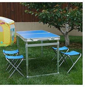 Bàn xếp gọn du lịch , dã ngoại , đi câu cá bằng nhôm( không bao gồm ghế)