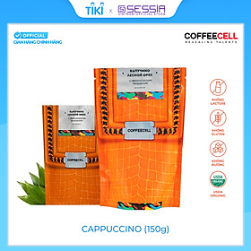 Cà phê appuccino vị hạt phỉ với Nhân sâm trắng thượng hạng- COFFEECELL