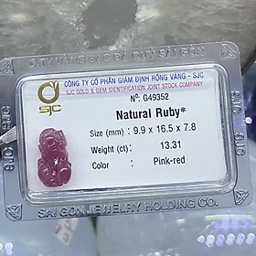 Mua Tỳ Hưu Đá Ruby Kiểm Định Tự Nhiên Phong Thuỷ