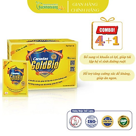 Cốm vi sinh Canadas GoldBio bổ sung vi khuẩn có lợi, giảm rối loạn tiêu hóa, tăng sức đề kháng, giúp ăn ngon - Hộp 30 gói x 3g