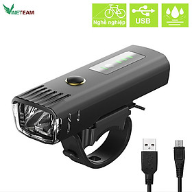 Đèn pha xe đạp siêu sáng cảm biến thông minh, chống nước, tự động điều chỉnh độ sáng theo môi trường, sạc usb, nhỏ gọn, dễ dàng lắp đặt, pin từ 4-8 tiếng -4353- Hàng chính hãng