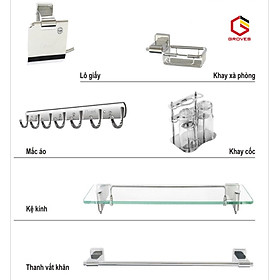 Phụ kiện phòng tắm 6 món chân vuông GPK03CV