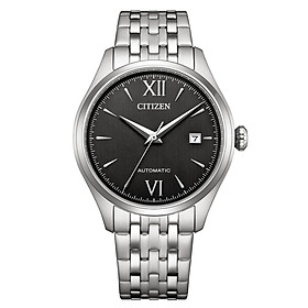 Đồng Hồ Nam Citizen Automatic Dây Kim Loại NJ0240-55E - Mặt Đen (40mm)