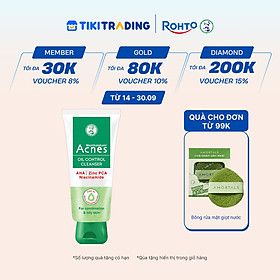 Sữa rửa mặt kiểm soát nhờn ngăn ngừa mụn dạng gel Acnes Oil Control Cleanser 100g