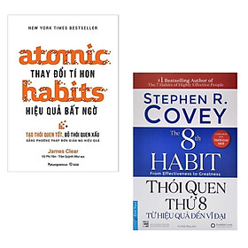 Combo 2 Cuốn: Thói Quen Thứ 8+ Atomic Habits - Thay Đổi Tí Hon, Hiệu Quả Bất Ngờ ( Tặng Kèm Bookmark)