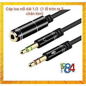 Mua Dây chuyển 2 đầu 3.5 audio và Micro ra 1 đầu 3.5 cho PC laptop