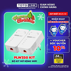 Mua Bộ KIT mở rộng mạng Wi-Fi qua đường dây điện Totolink PLW350KIT-TG - Hàng chính hãng