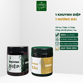 Nhang Nụ Thảo Mộc Mix Quế Khuynh Diệp Hương Bài Sạch Ít Khói Hộp 40 Nụ Yên Tự Nhiên Không Hóa Chất
