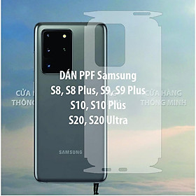 Mua Dán PPF mặt trước mặt sau màn hình mặt lưng dành cho Samsung S20 Ultra  S20  S10 Plus  S10  S9 Plus  S9  S8 Plus  S8 full viền