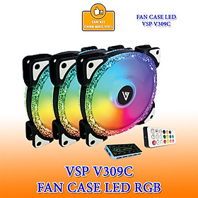 Combo 3 Fan case + Hub VSP LED RGB V309C - Hàng chính hãng