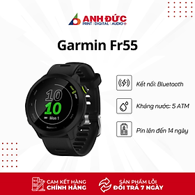 (Tặng Dán Cường Lực) Đồng Hồ Thông Minh Garmin Forerunner 55 Fr55 - Hàng Chính Hãng FPT