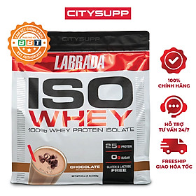 Labrada | ISO WHEY (2.3KG), 100% Whey Protein Isolate, Hỗ Trợ Tăng Cơ, Giảm Mỡ với 25g Đạm, BCAA, Glutamine | Không Đường, Không Lactose và Gluten