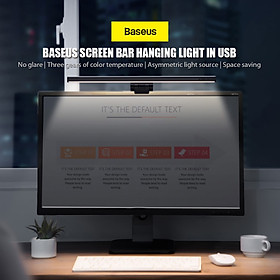 Đèn LED Baseus Cổng USB Gắn Màn Hình Vi Tính Văn Phòng Có Thể Điều Chỉnh Bảo Vệ Mắt