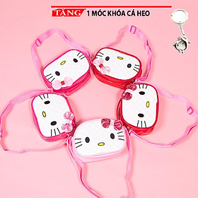 Đeo chéo đeo trẻ em và người lớn Hình Nơ hello ngây ngô đa sắc KI54 Tặng móc khóa độc quyền