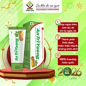 Gel An Trĩ Vương Vinh Gia Giúp hỗ trợ Chăm Sóc Làm Mát, Dịu Da Dùng Khi Bị Trĩ, Táo Bón, Nứt Kẽ Hậu Môn Tuýp 20g