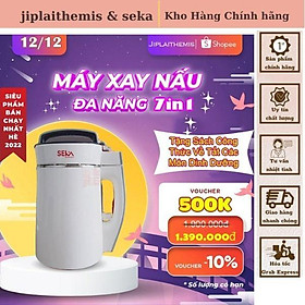 Mua Hàng Chính Hãng /  Máy xay nấu đa năng 7 in 1 SEKA - Máy làm sữa hạt  máy đa năng làm sữa đậu nành nấu cháo chậm 1 8L Chống ồn