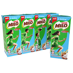 Thùng 48 Hộp Sữa Nestlé Milo Ít Đường (180ml/ Hộp)