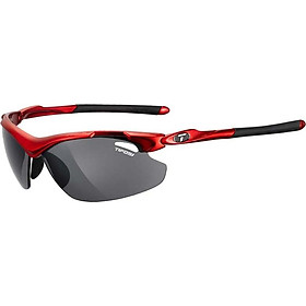 Kính mát thể thao Unisex Tifosi Tyrant 2.0 - Gọng Metallic Red, Bộ 3 tròng Smoke / AC Red / Clear