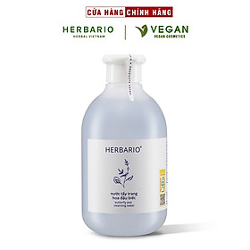 Nước tẩy trang Hoa Đậu Biếc Herbario 300ml thuần chay giúp cấp ẩm, chống lão hóa thuần chay