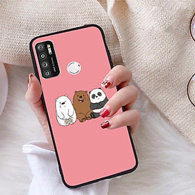 Ốp lưng iCase Color dành cho Vsmart Live 4 chất liệu viền dẻo lưng cứng nhám TPU có hai lỗ xỏ dây đeo in nổi 4D hình bộ sưu tập Chúng ta là gấu - Tặng Popsocket in logo iCase - Hàng chính hãng