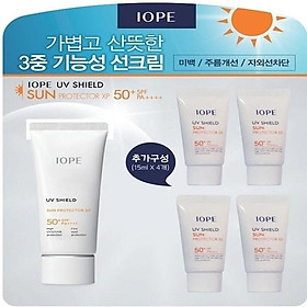 AMORE IOPE UV Shield Sun Protector 60ml x 1P + 15ml x 4P