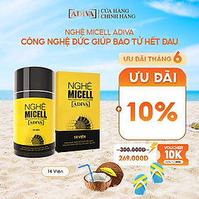 Thực phẩm BVSK: Nghệ Micell ADIVA (Hộp 14 viên)